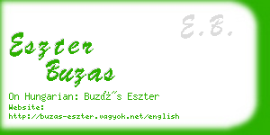 eszter buzas business card